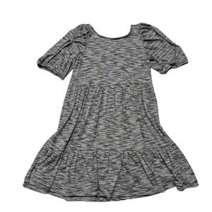 Daily Practice by Anthropologie Striped Tiered Mini Dress Womens XSP Black White